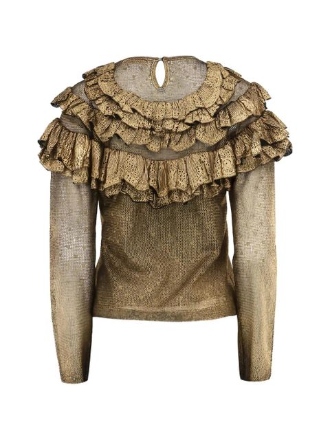 Ulla Johnson Sabine ruffled sweater - Gold - zdjęcie produktu nr 2