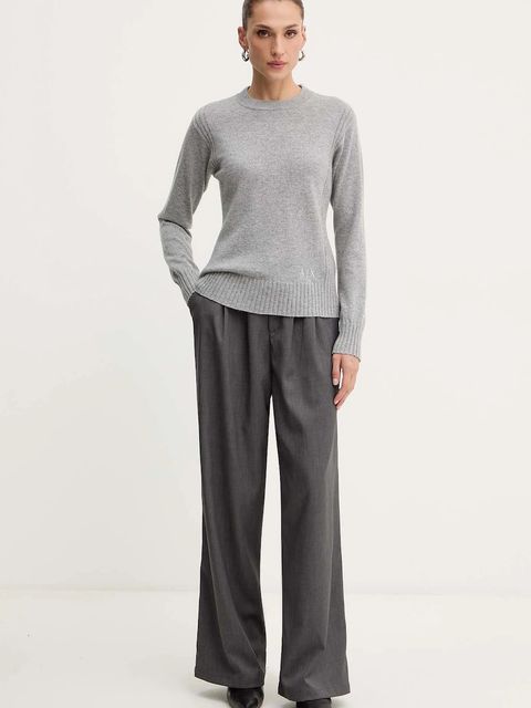 Armani Exchange sweter z dodatkiem wełny damski kolor szary lekki XW001164 AF16181 - zdjęcie produktu nr 2