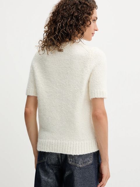 MICHAEL Michael Kors sweter z dodatkiem moheru damski kolor beżowy ciepły MF5619QJVC - zdjęcie produktu nr 2