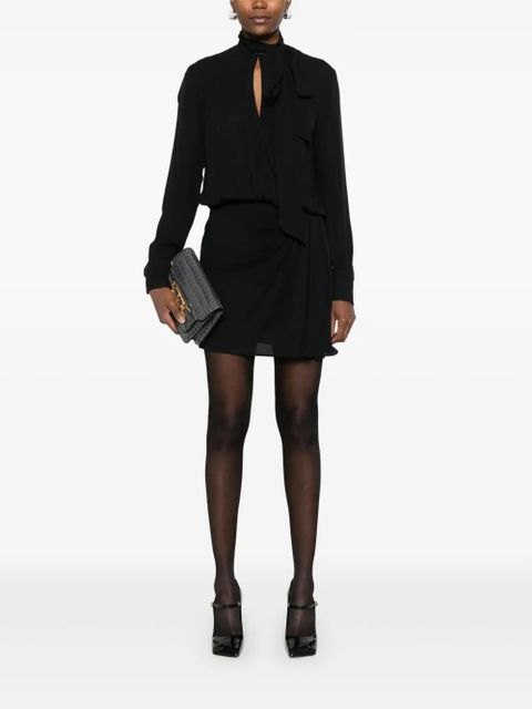 Valentino Garavani silk mini dress - Black
