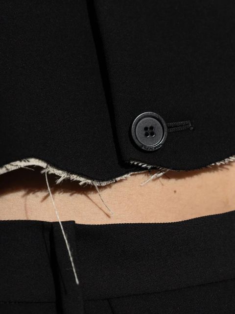 Balenciaga single-breasted notched lapels blazer - Black
