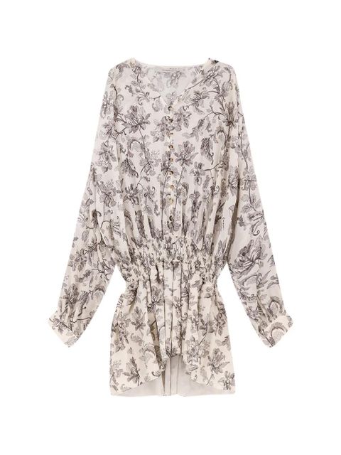 Golden Goose floral-print button dress - Neutrals - zdjęcie produktu nr 1