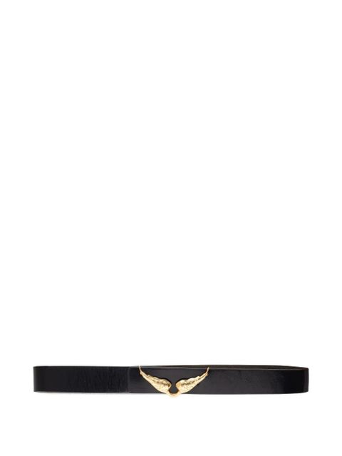 Zadig&Voltaire winged-buckle leather belt - Black - zdjęcie produktu nr 1