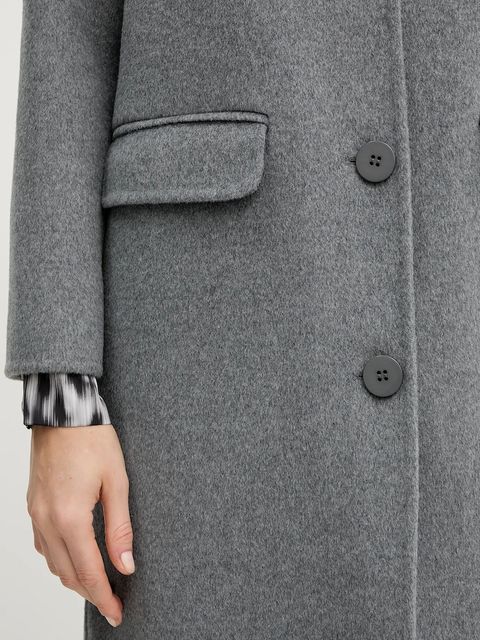 Silvian Heach płaszcz z wełną PARASCHIV kolor szary GPA25517CP