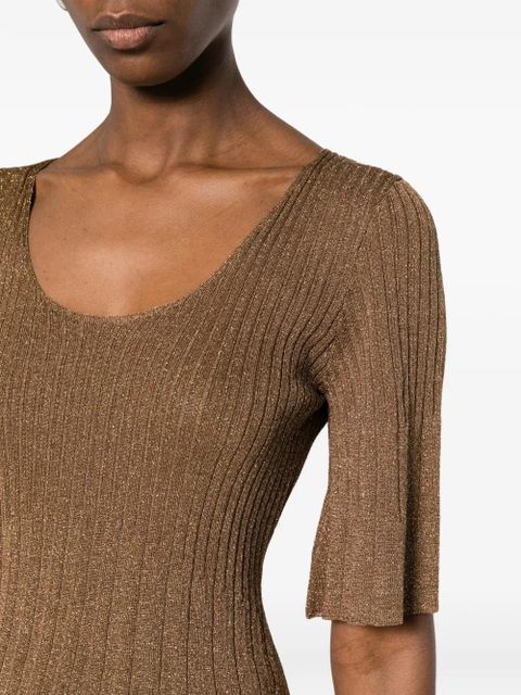 TWINSET lurex top - Brown
