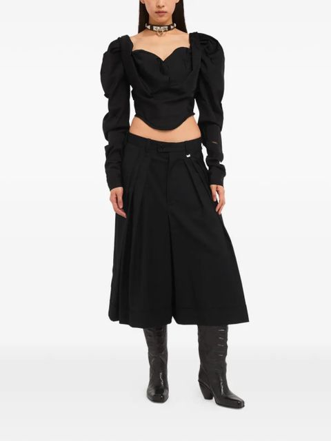 Vivienne Westwood pleated wool skirt - Black - zdjęcie produktu nr 2