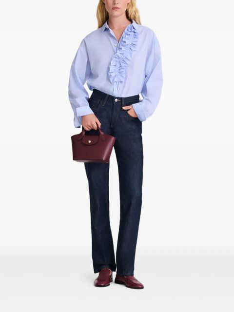 Longchamp Épure XS logo-embossed tote bag - Red