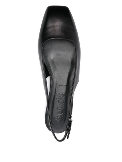 Aeyde Geraldine ballet shoes - Black