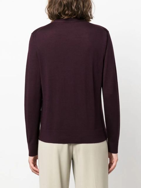 Tory Burch fine-knit V-neck cardigan - Red