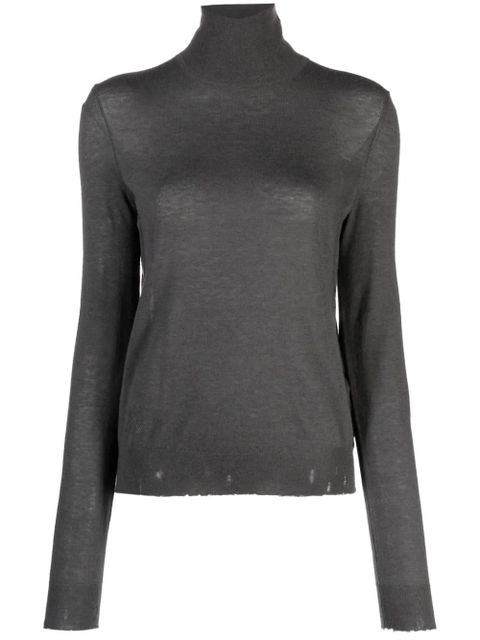 Zadig&Voltaire Bobby distressed-effect cashmere jumper - Grey - zdjęcie produktu nr 1