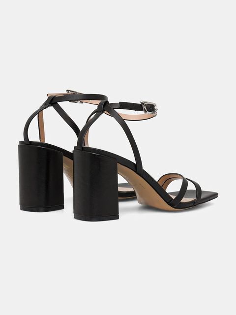 Answear.LAB sandały skórzane kolor czarny