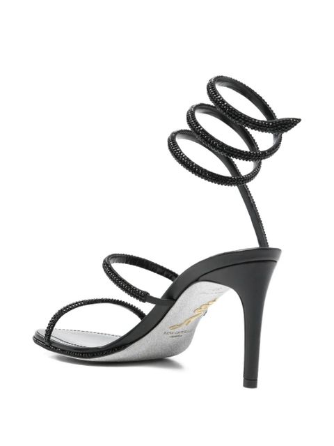 René Caovilla Cleo embellished sandals - Black