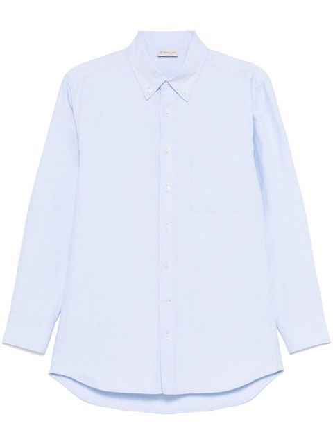 Moncler logo-patch shirt - Blue - zdjęcie produktu nr 1