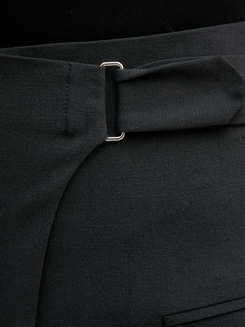 Sisley szorty damskie kolor szary gładkie high waist 483QL901T