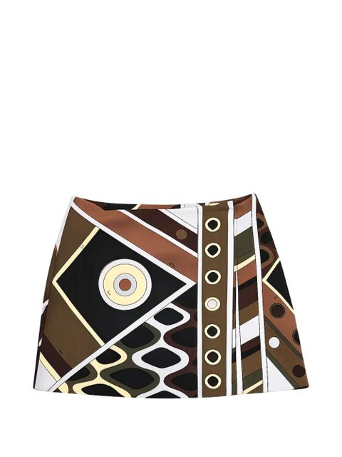 PUCCI geometric cutout skirt - Brown - zdjęcie produktu nr 1