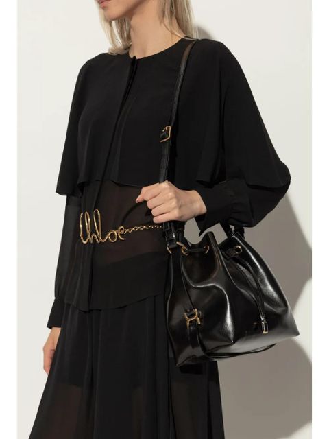 Chloé leather bucket bag - Black - zdjęcie produktu nr 2