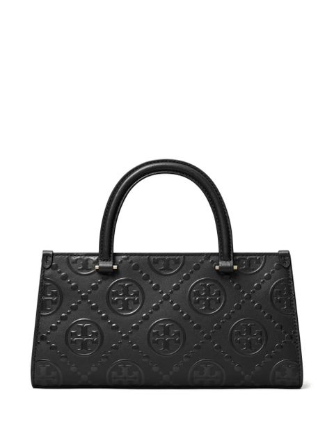 Tory Burch small T Monogram tote bag - Black