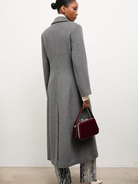 Answear.LAB płaszcz wełniany kolor szary