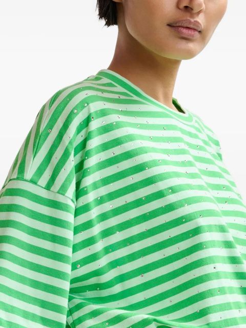 Essentiel Antwerp Joste round-neck striped T-shirt - Green