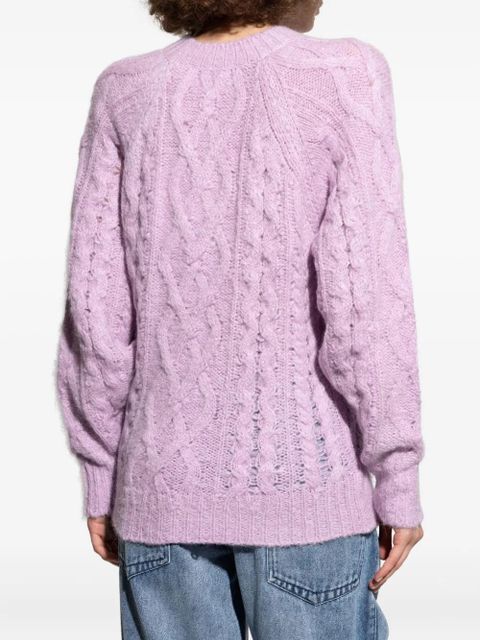 MARANT ÉTOILE cable-knit sweater - Pink
