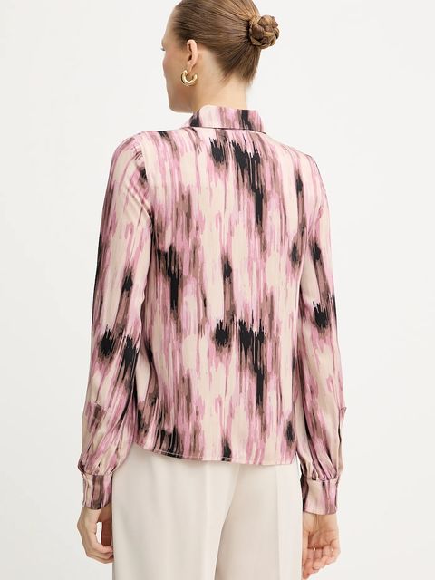 Silvian Heach koszula TONGEA damska kolor różowy regular z kołnierzykiem klasycznym GPA25458CA