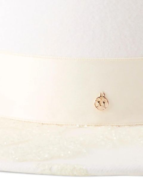 Maison Michel logo-plaque hat - White - zdjęcie produktu nr 2