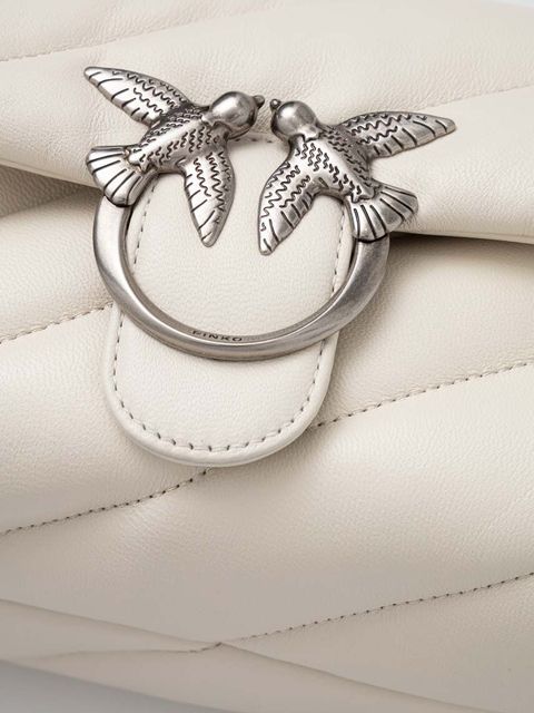 Pinko torebka skórzana kolor biały 100039 A0F2