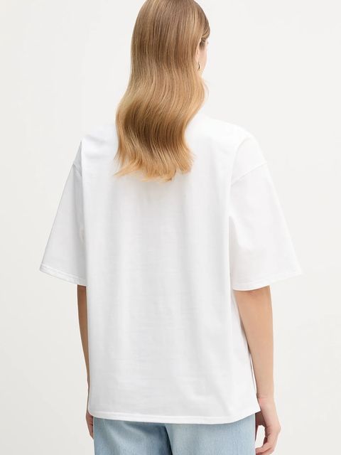 Calvin Klein Jeans t-shirt bawełniany damski kolor biały LV047E232G