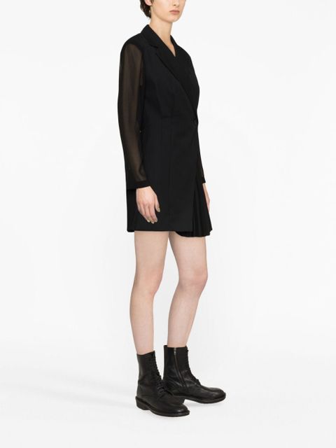 SANDRO panelled blazer dress - Black