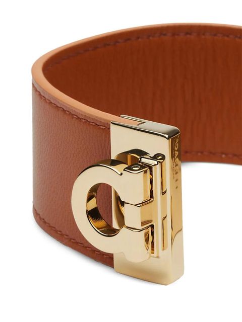 Ferragamo Gancini leather bracelet - Brown - zdjęcie produktu nr 2