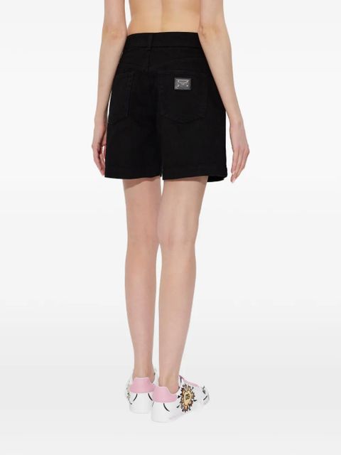 Dolce & Gabbana logo-plaque shorts - Black