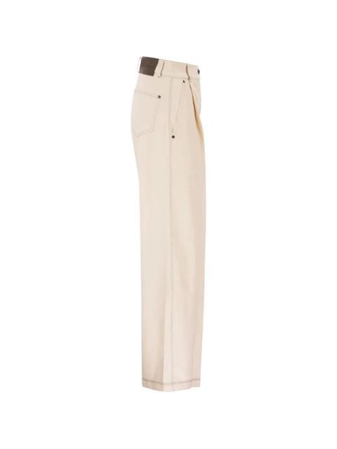 Max Mara wide-leg five-pocket trousers - Neutrals