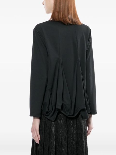 Comme Des Garçons pleated T-shirt - Black