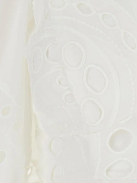 Charo Ruiz Ibiza eyelet detail crop blouse - White - zdjęcie produktu nr 2