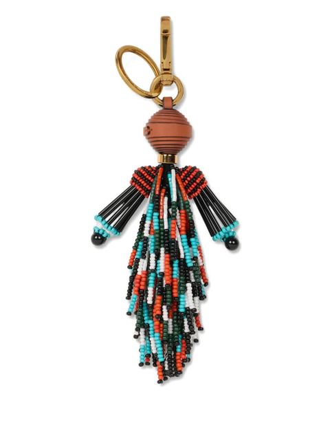 ETRO beaded tassel keyring - Red