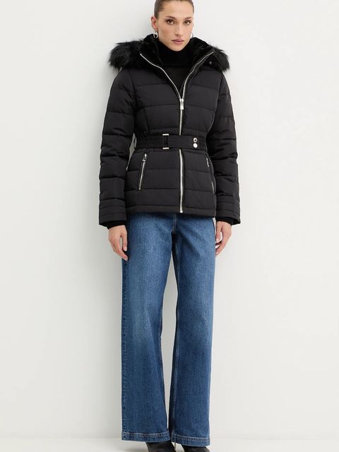 Morgan kurtka puchowa kolor czarny zimowa GAMONI
