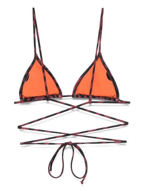 Reina Olga tiger-print bikini top - Brown - zdjęcie produktu nr 2