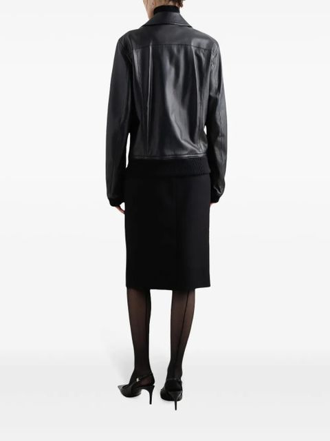 Dolce & Gabbana front-slit midi skirt - Black