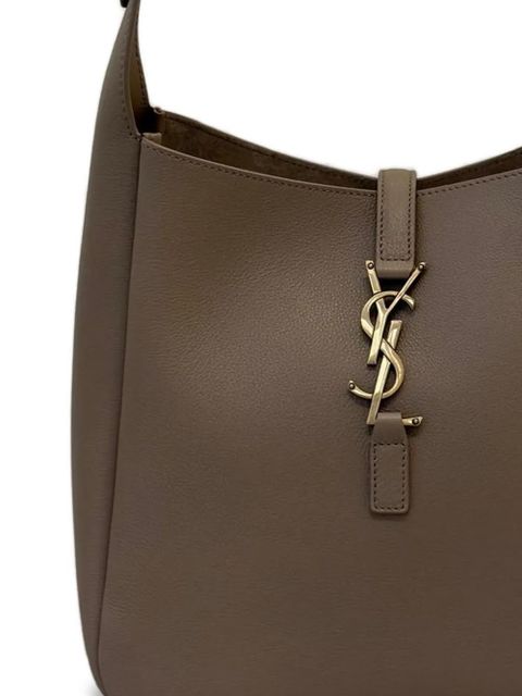 Saint Laurent small LE 5 À 7 supple leather shoulder bag - Grey - zdjęcie produktu nr 2