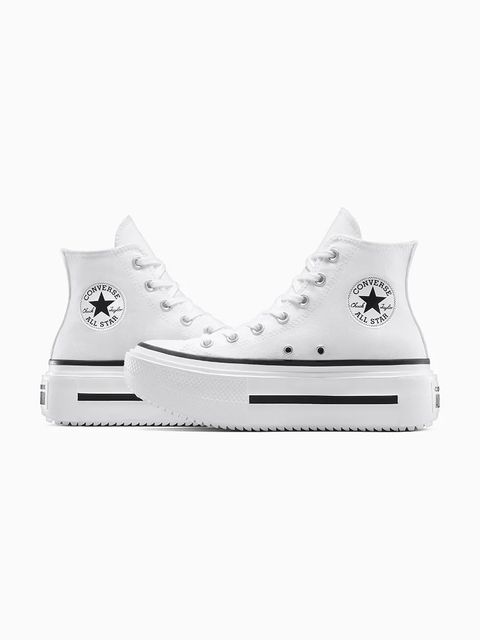 Converse trampki Chuck Taylor All Star Lift Double Stack unisex kolor biały A12976C