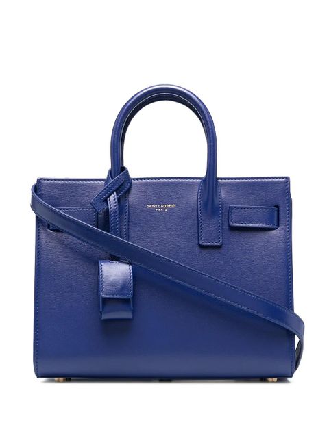 Saint Laurent nano Sac de Jour tote bag - Blue - zdjęcie produktu nr 1