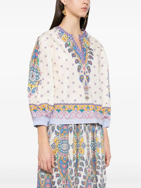 ETRO paisley blouse - White