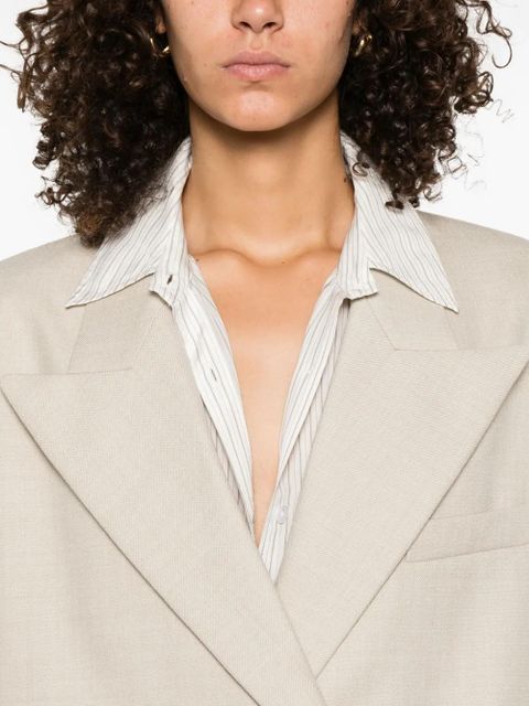 Magda Butrym peak-lapel wool blazer - Neutrals - zdjęcie produktu nr 2