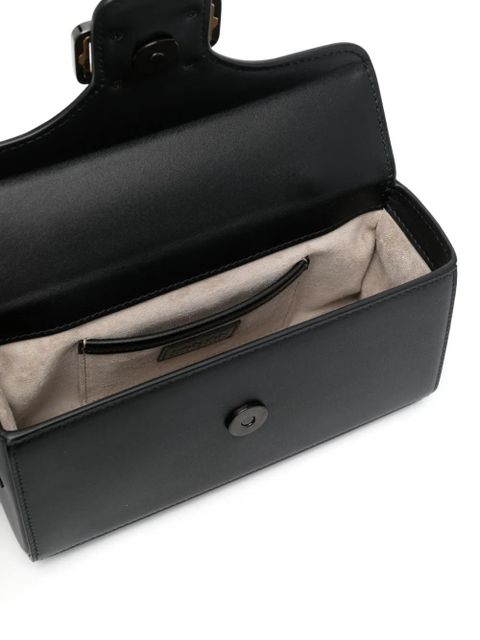 Lanvin Pencil Cat rhinestone-embellished shoulder bag - Black