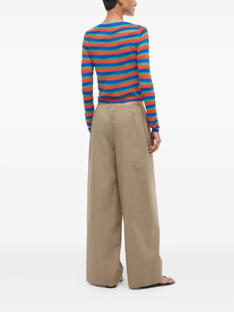 STAUD Bonfire elasticated-waistband trousers - Brown