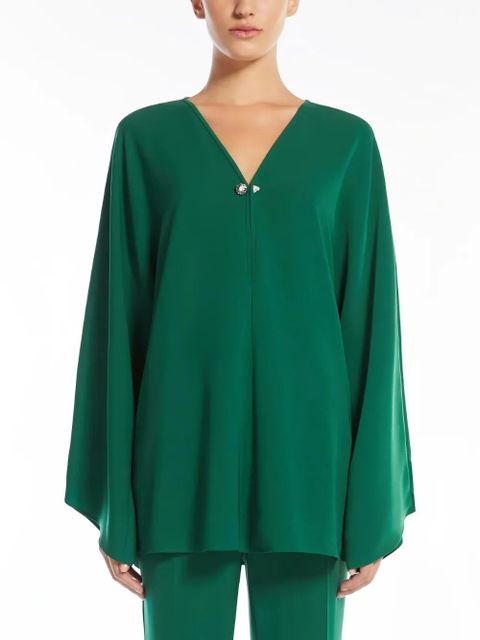 Max Mara bell-sleeve blouse - Green - zdjęcie produktu nr 2