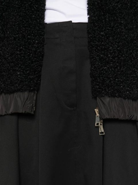 Moncler pleated midi skirt - Black