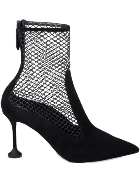 Aquazzura 85mm mesh-insert suede pumps - Black - zdjęcie produktu nr 1