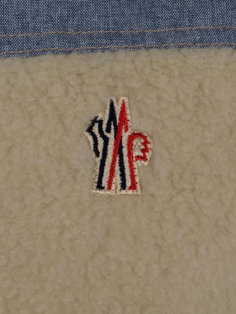 Moncler Grenoble Teddy & Chambray gilet - Neutrals