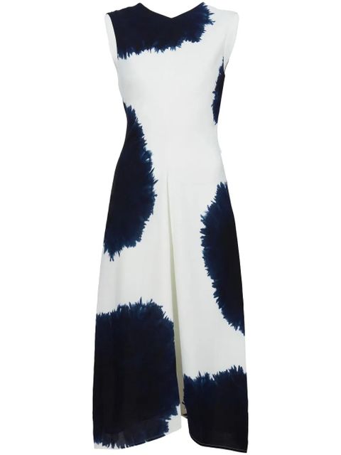 Proenza Schouler Ella Dress In Printed Viscose Crepe - White - zdjęcie produktu nr 1
